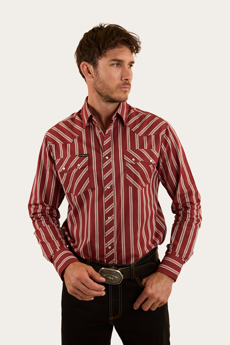 Ringers Western Mapleton Mens Western Shirt Stripe