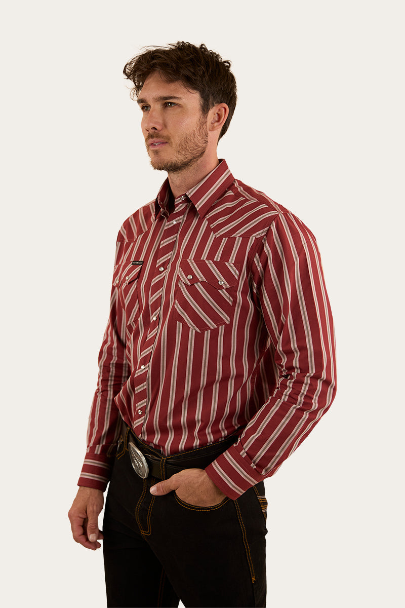 Ringers Western Mapleton Mens Western Shirt Stripe
