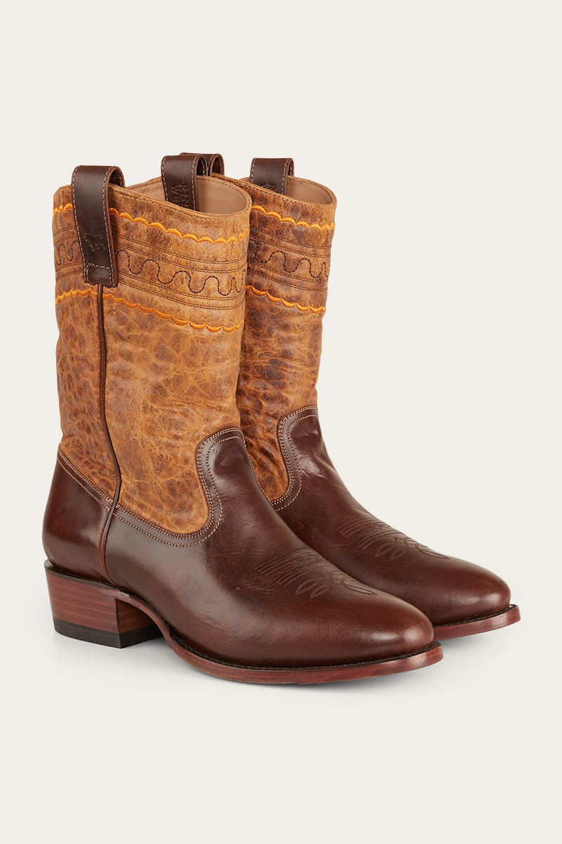 Ringers Western Davidson Mens Cuban Heel Boot