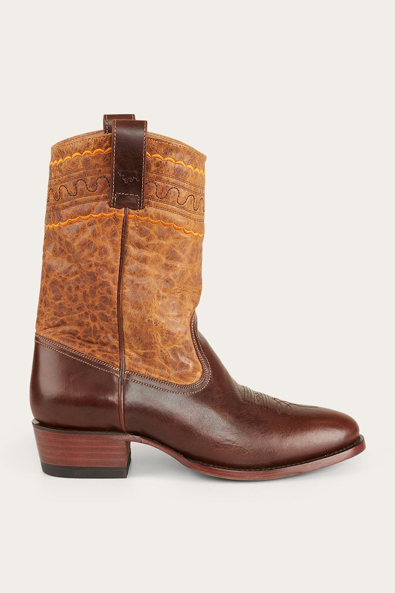 Ringers Western Davidson Mens Cuban Heel Boot