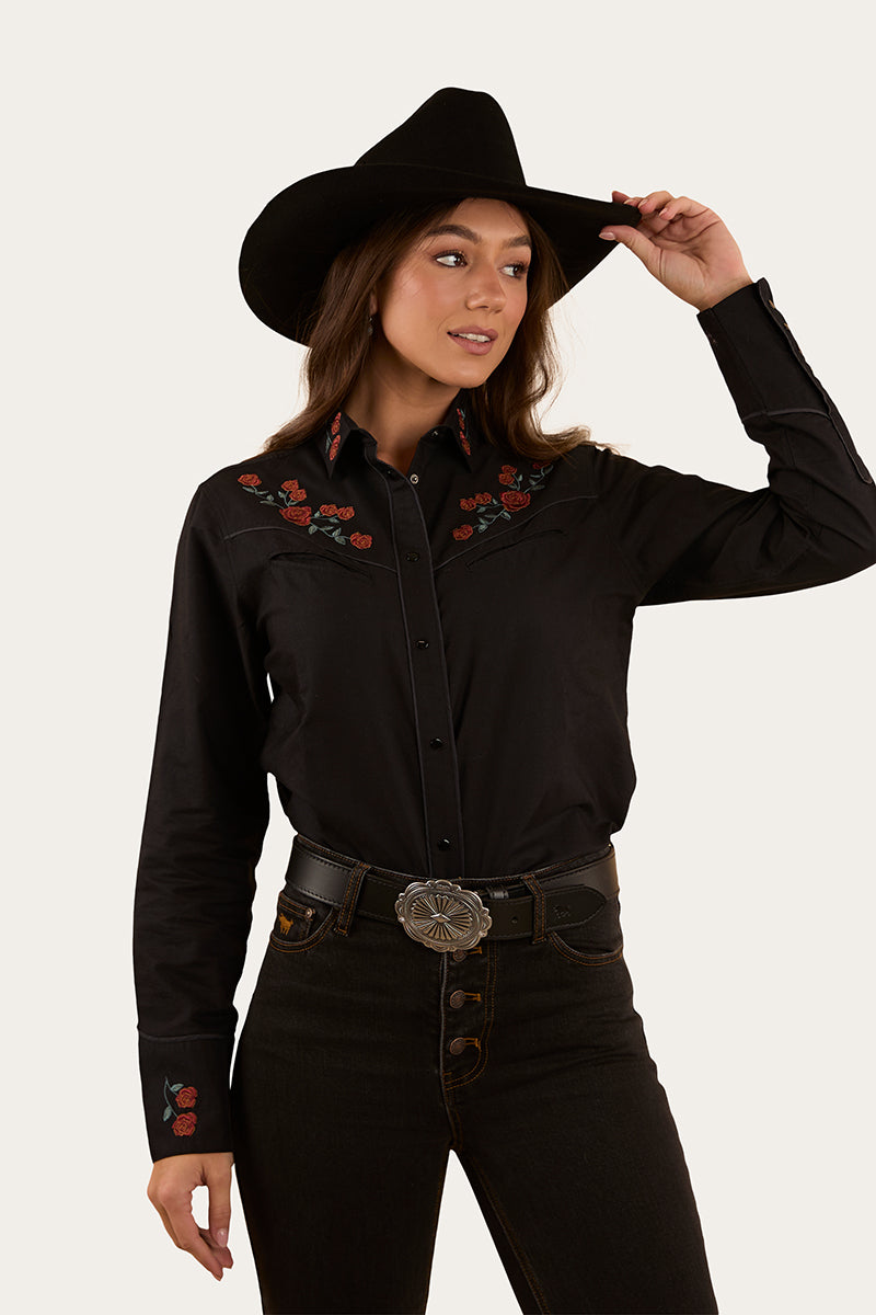 Ringers Western Midnight Rose Womens Western Shirt