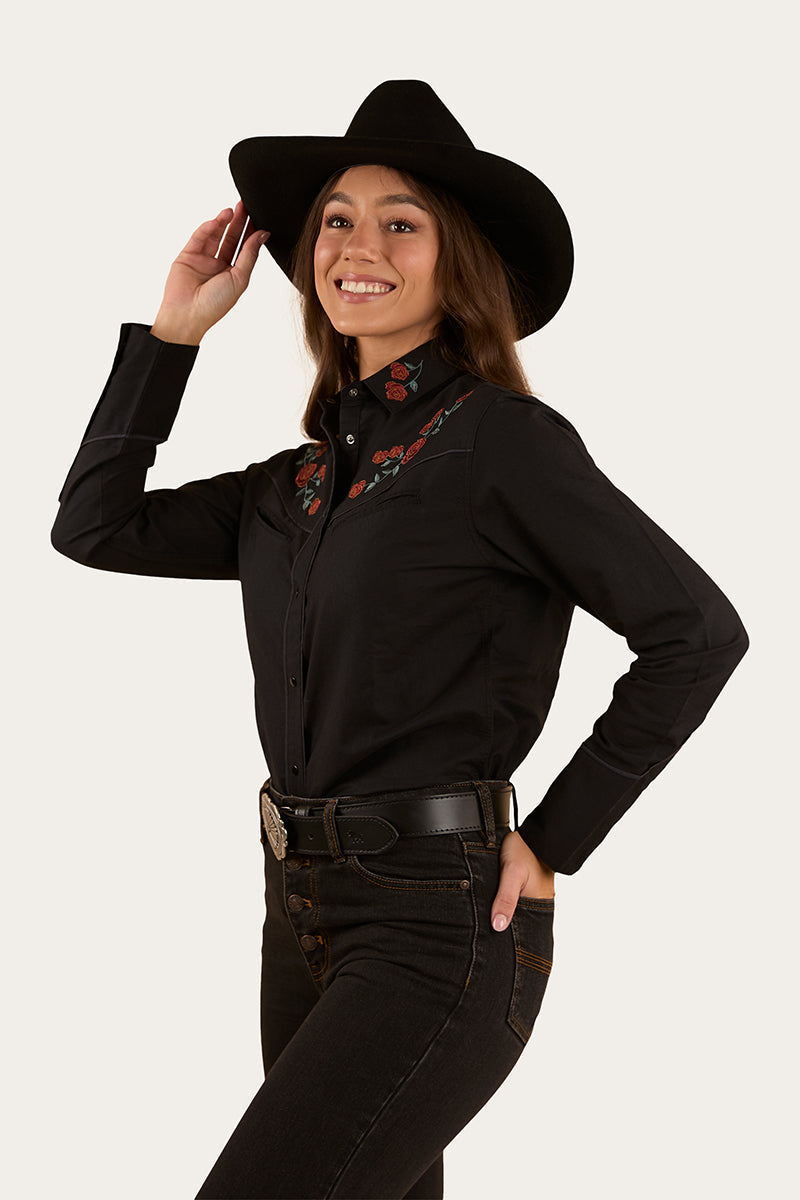 Ringers Western Midnight Rose Womens Western Shirt