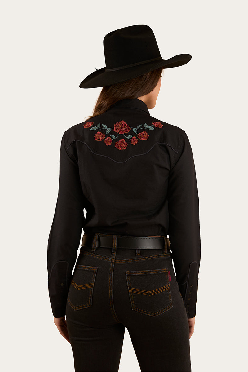 Ringers Western Midnight Rose Womens Western Shirt
