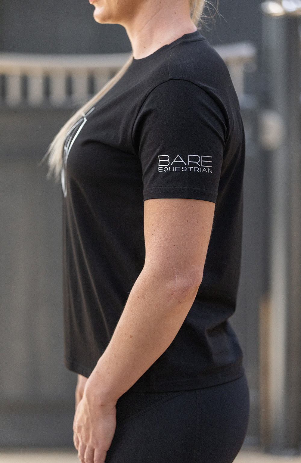 BARE Equestrian Silver Logo T-Shirt