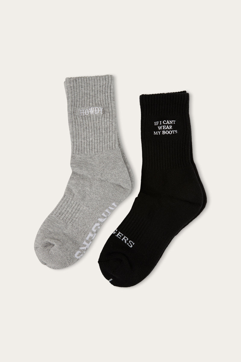 Ringers Western Howdy Unisex Sock 2 Pack