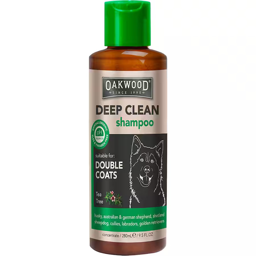 View of Oakwood Deep Clean Dog Shampoo Double Coats – NZ Tack Saddlery Co