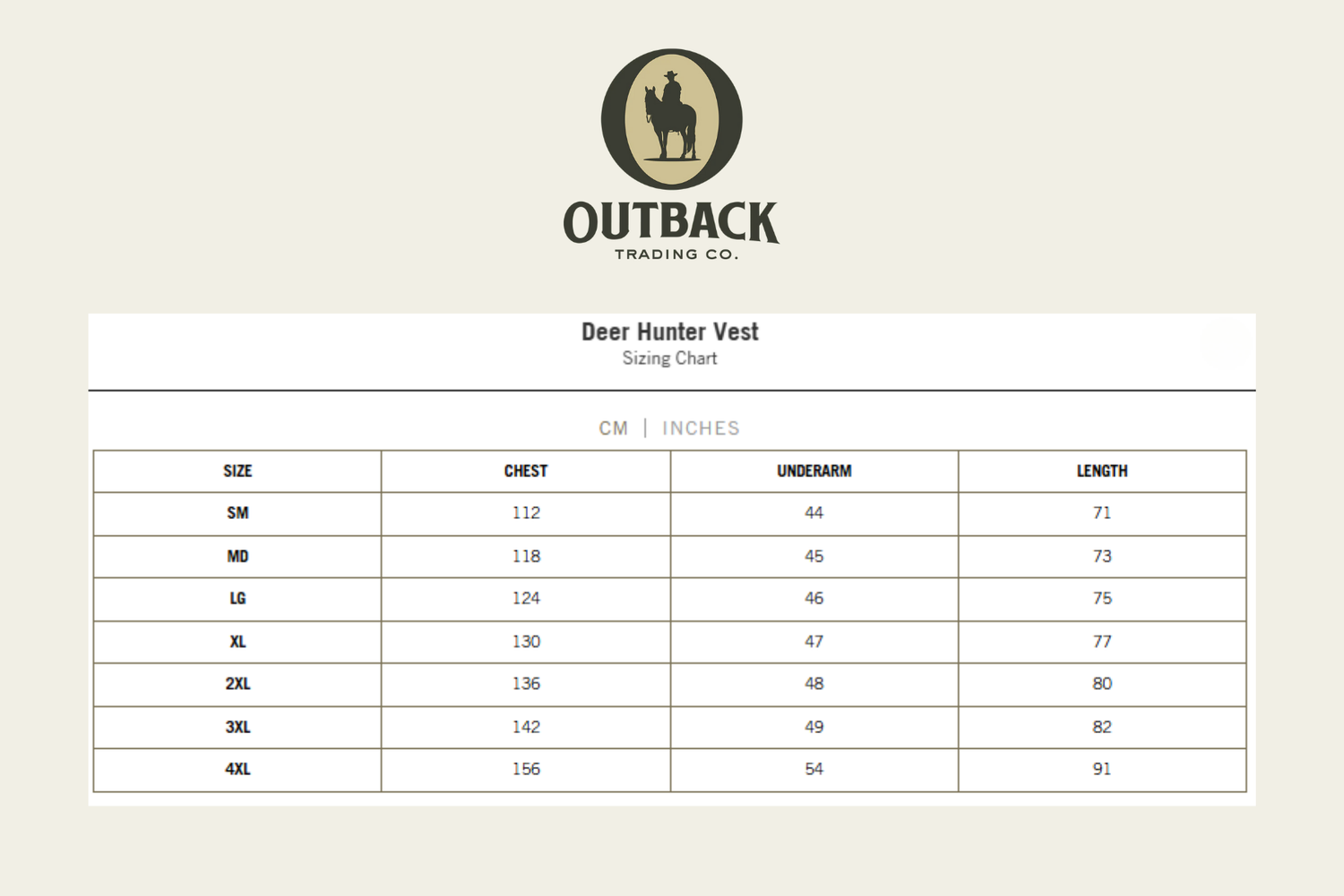 Outback Trading Co Deer Hunter Vest