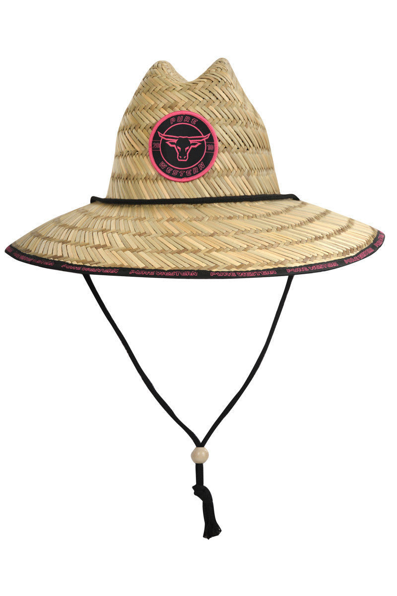 Pure Western Rodeo Print Hat Fuchsia