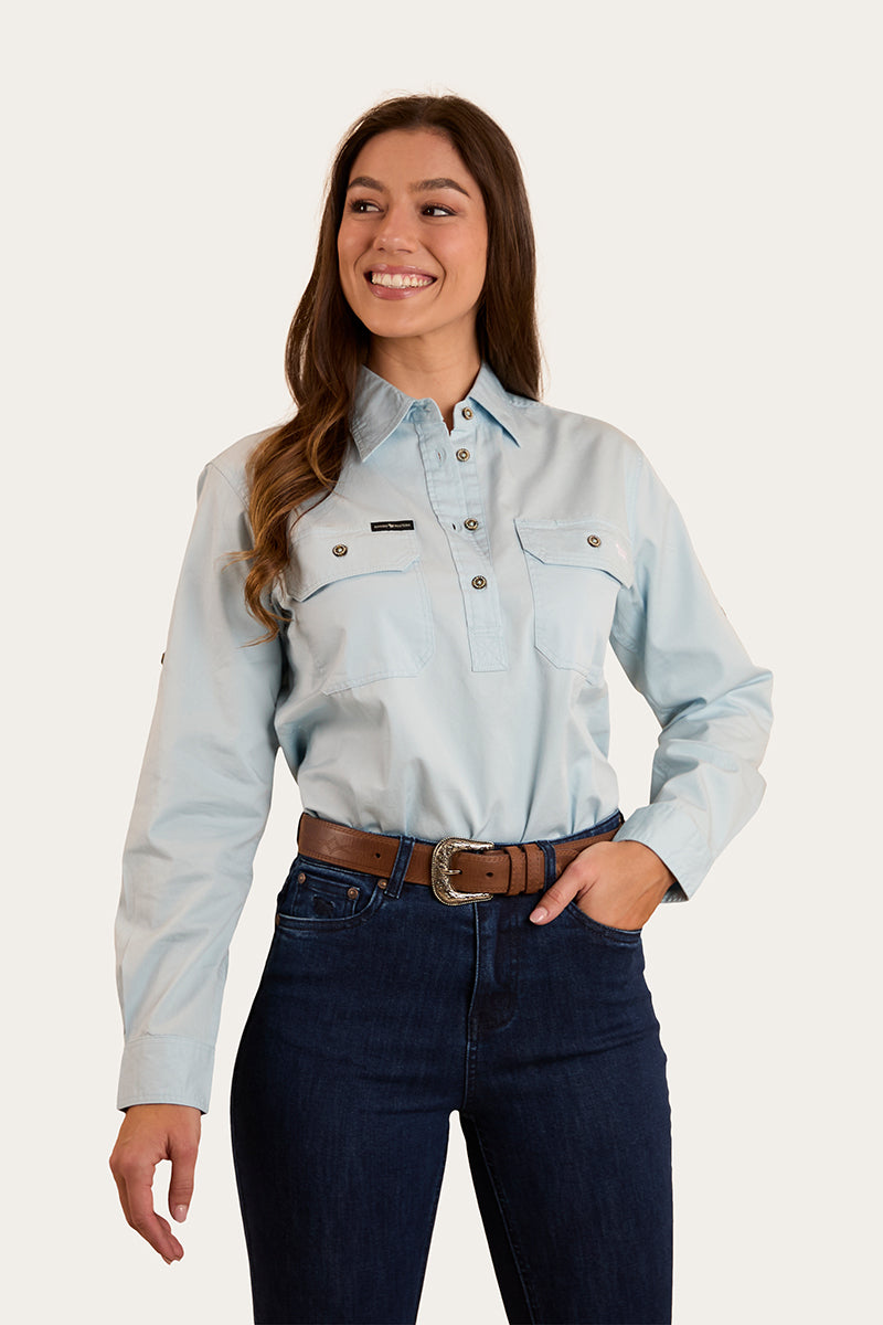 Ringers Western Pentecost River Womens Half Button Work Shirt