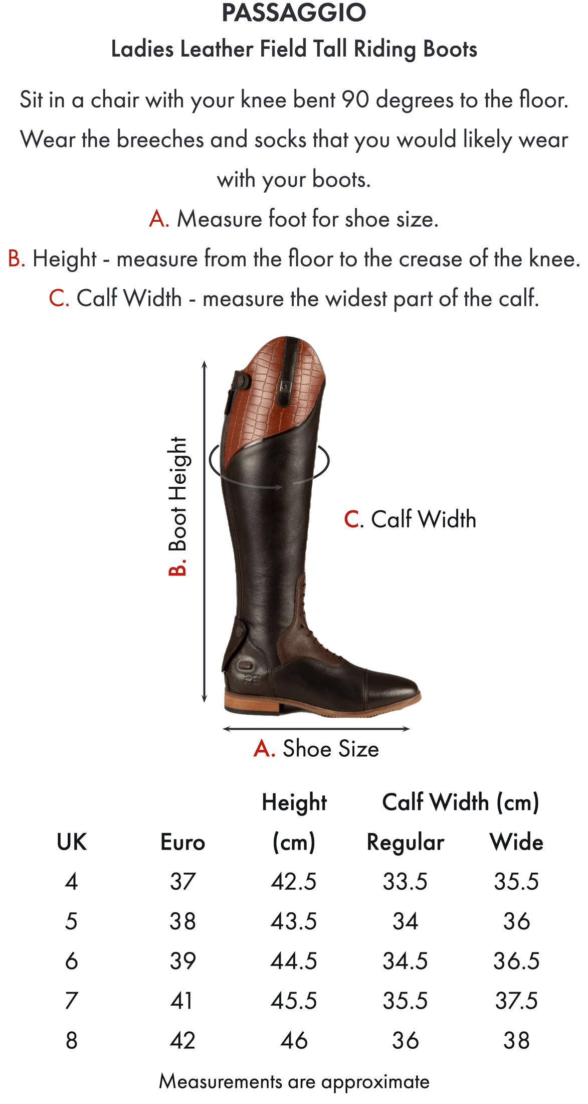 Premier Equine Passaggio Ladies Leather Field Tall Riding Boot