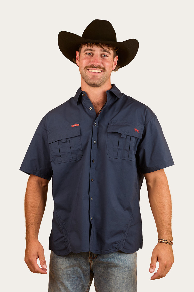 Ringers Western Bulgarra Mens Ripstop Full Button Work Shirt