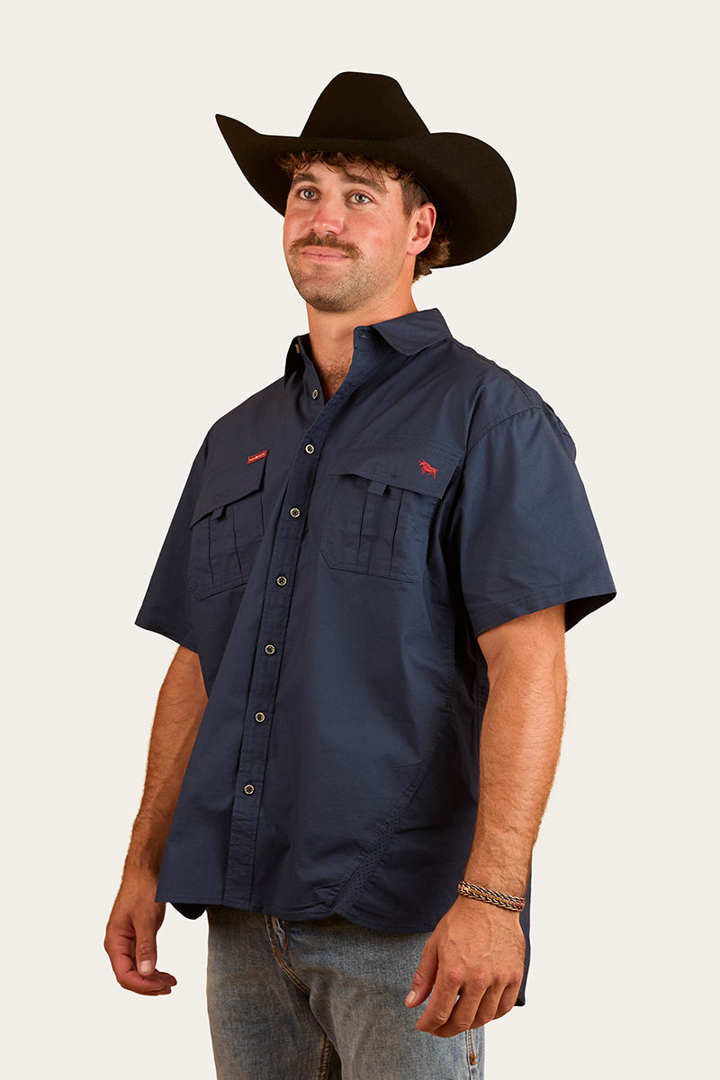 Ringers Western Bulgarra Mens Ripstop Full Button Work Shirt