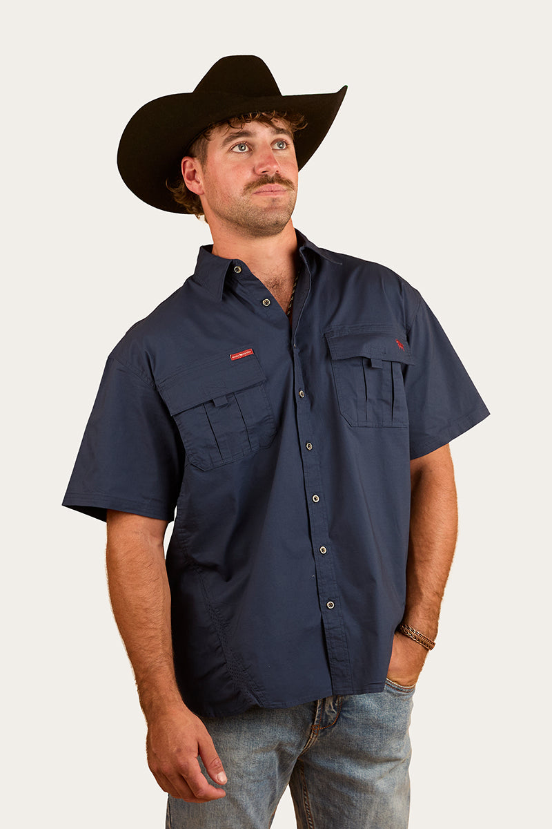 Ringers Western Bulgarra Mens Ripstop Full Button Work Shirt