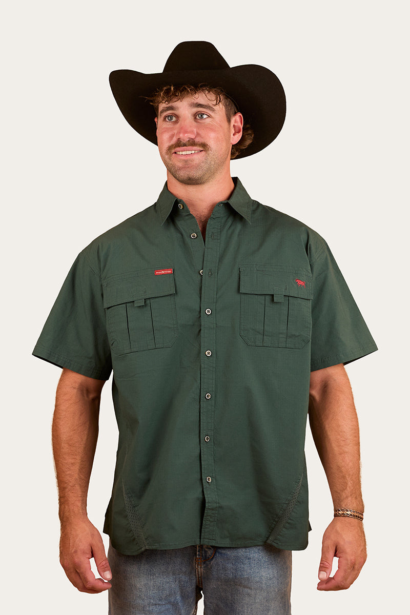 Ringers Western Bulgarra Mens Ripstop Full Button Work Shirt