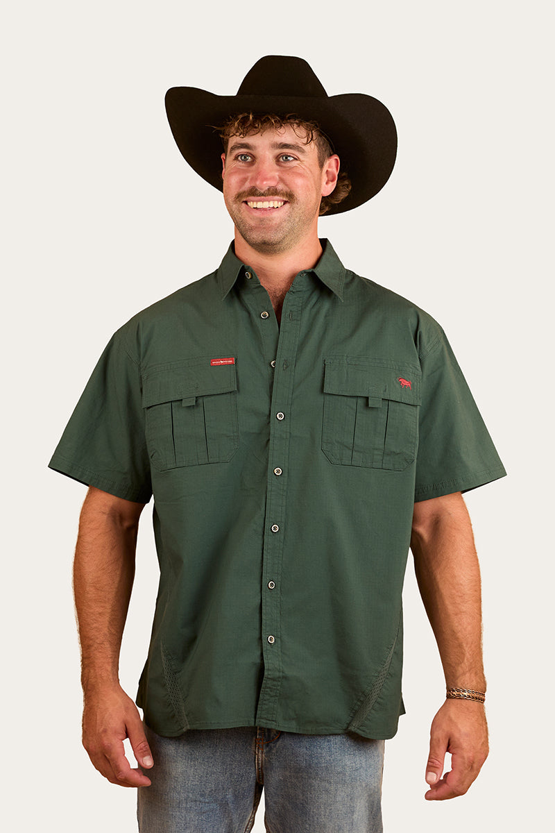 Ringers Western Bulgarra Mens Ripstop Full Button Work Shirt