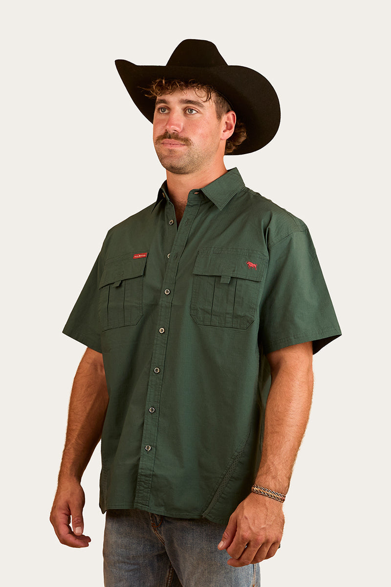 Ringers Western Bulgarra Mens Ripstop Full Button Work Shirt