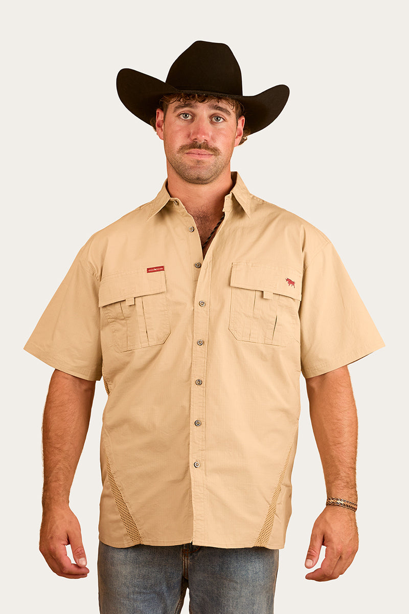 Ringers Western Bulgarra Mens Ripstop Full Button Work Shirt