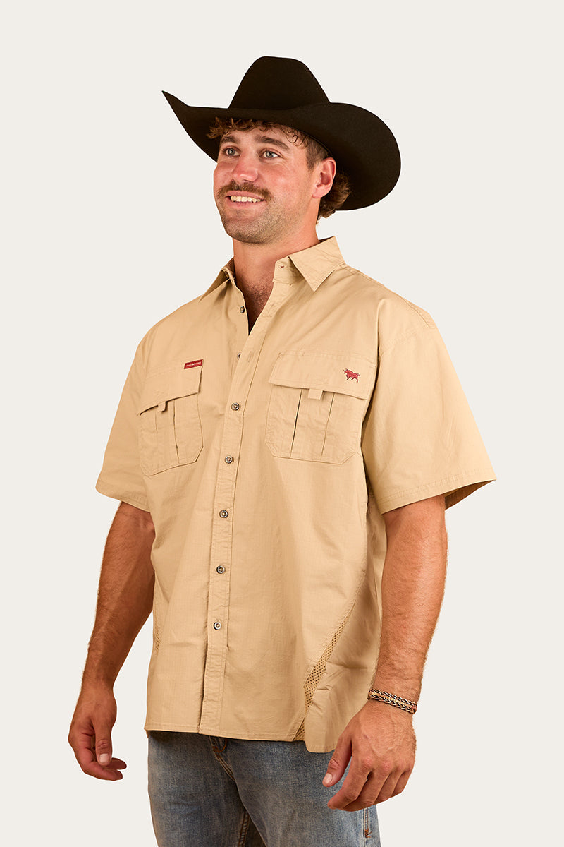 Ringers Western Bulgarra Mens Ripstop Full Button Work Shirt