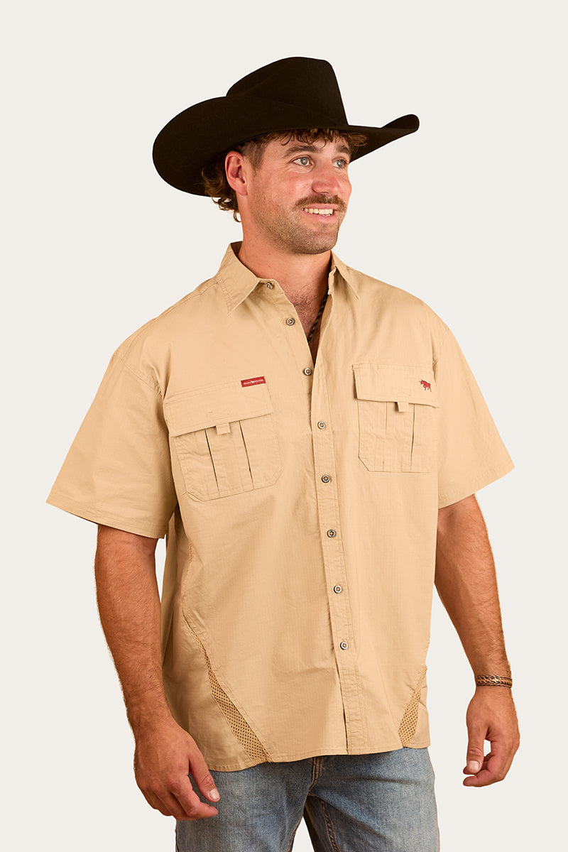 Ringers Western Bulgarra Mens Ripstop Full Button Work Shirt