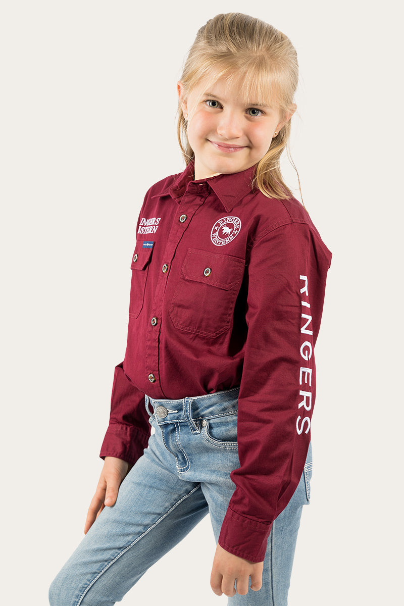 Ringers Western Jackaroo Kids Full Button Work Shirt