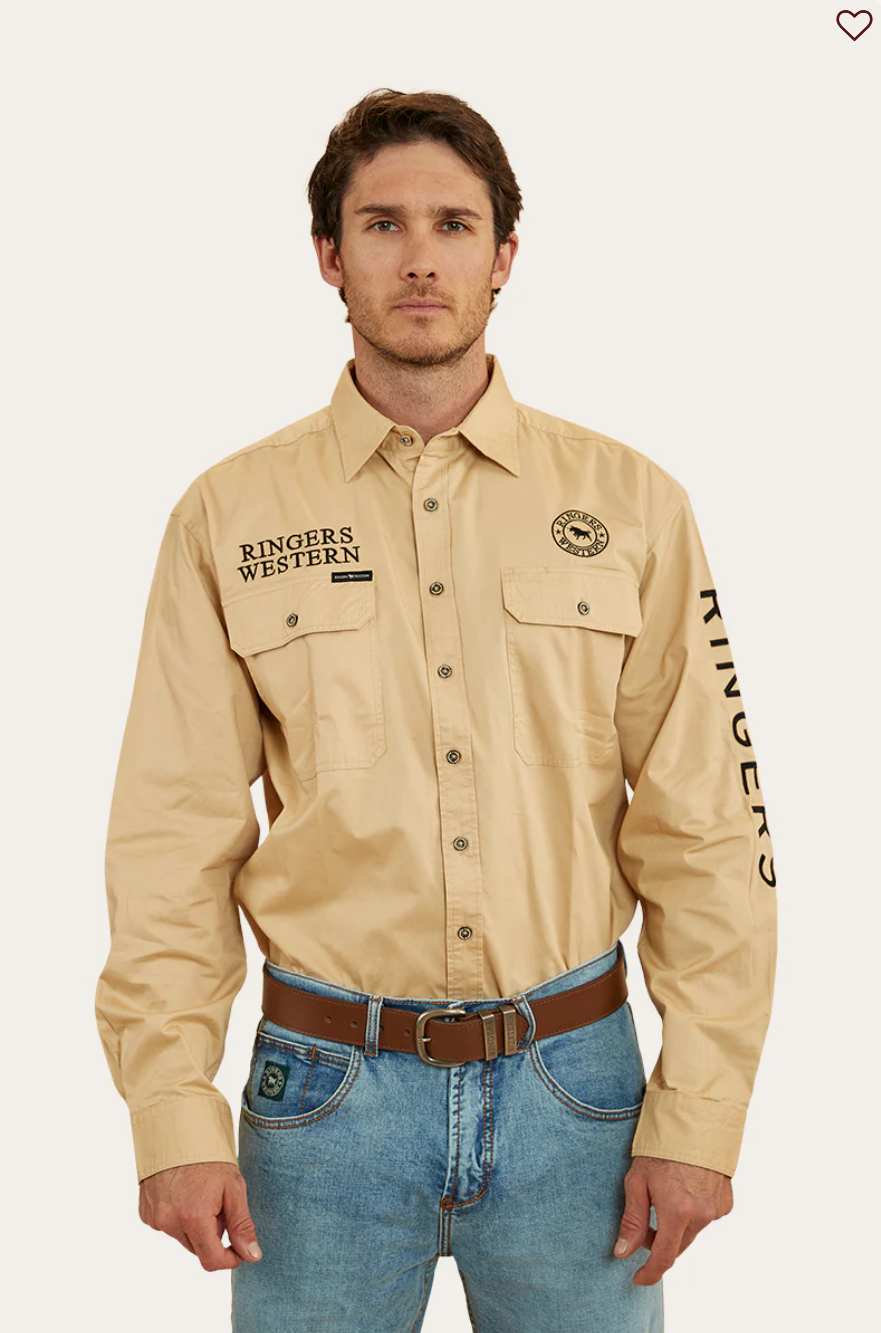 Ringers Western Hawkeye Mens Full Button Work Shirt