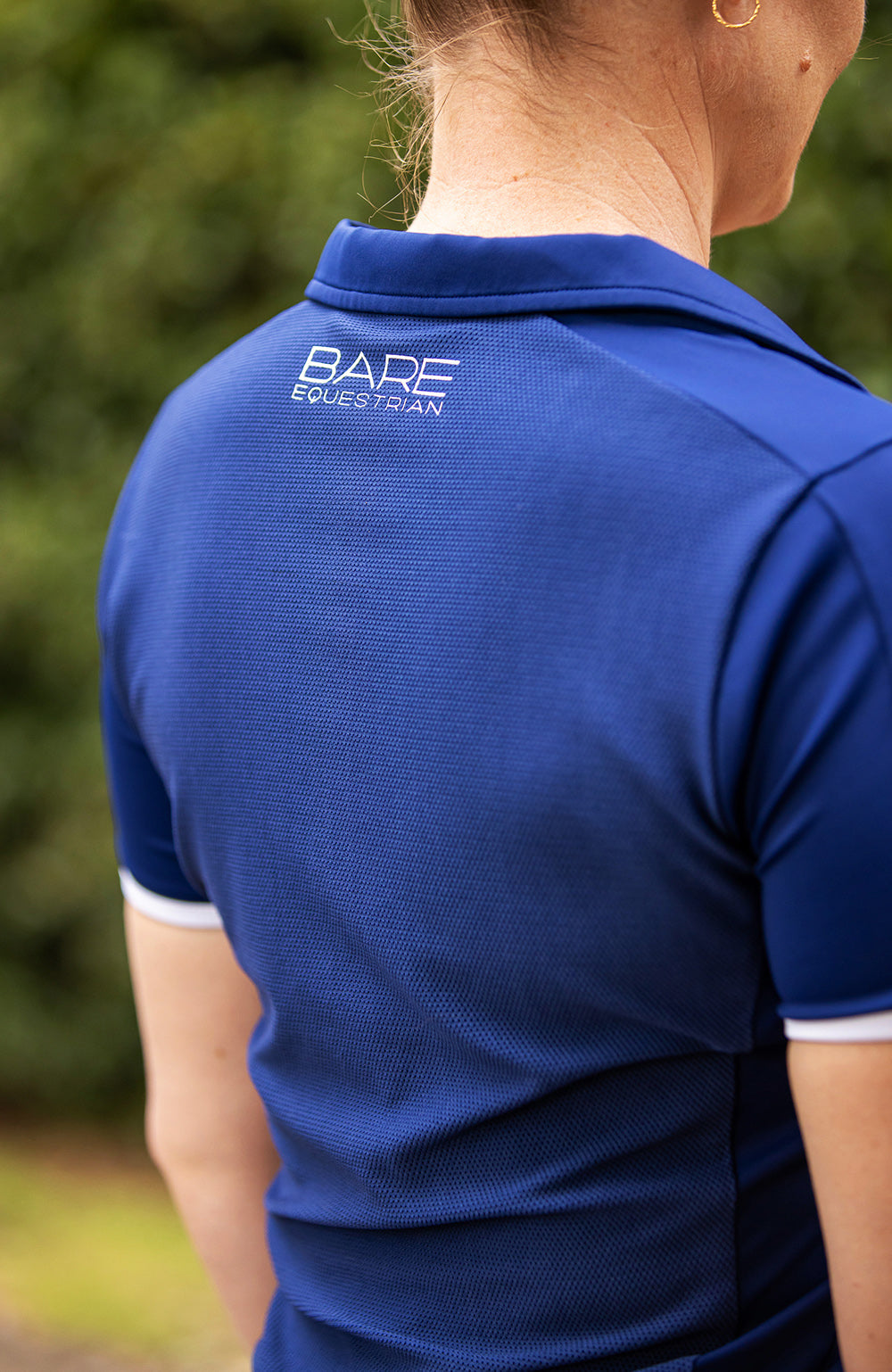 BARE Equestrian Active Mesh Polo Shirt