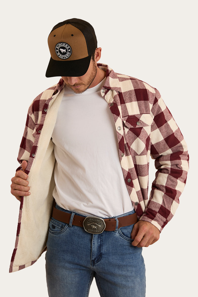 Ringers Western Sawyer Mens Sherpa Flannel