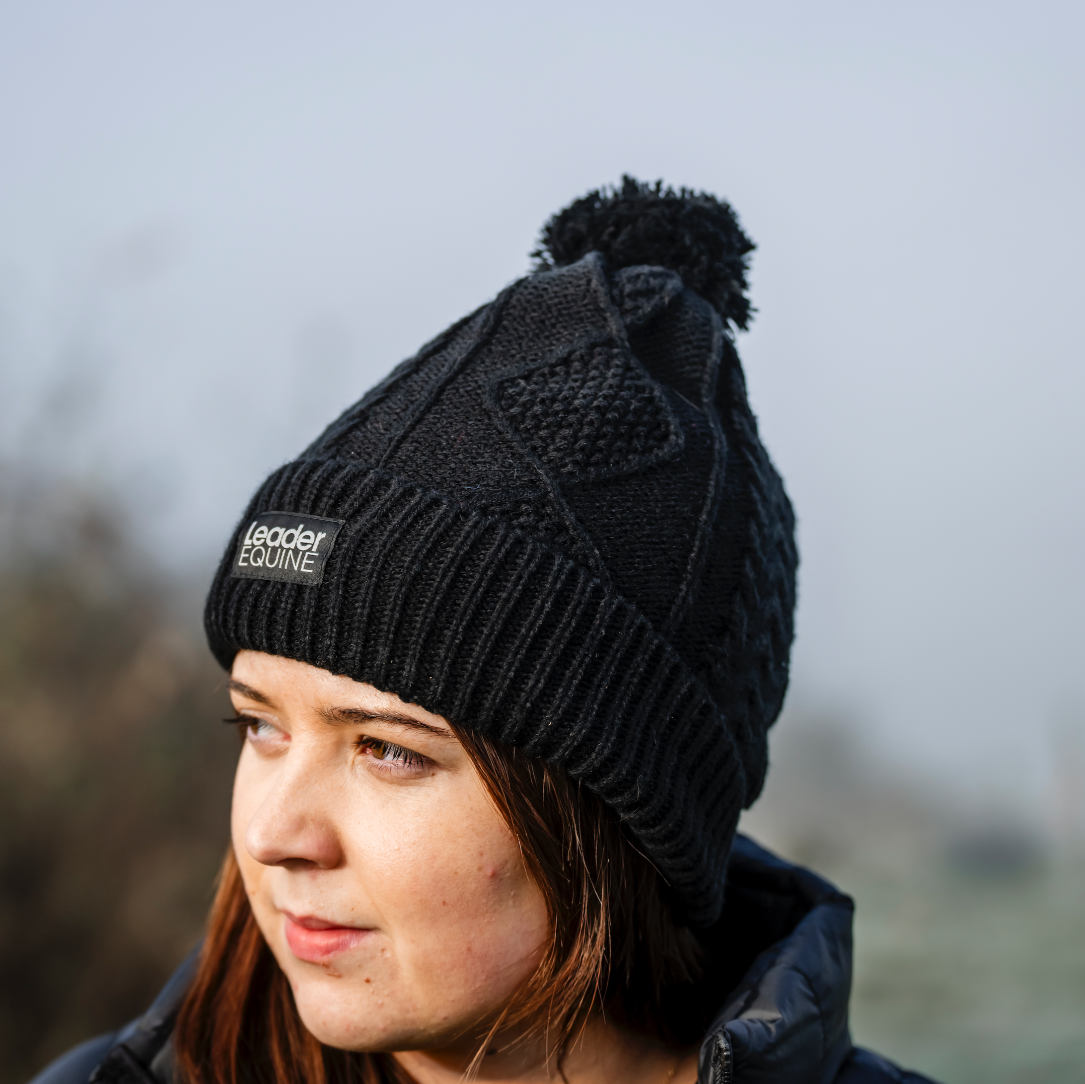 LE Knitted Beanie with Fleece Lining