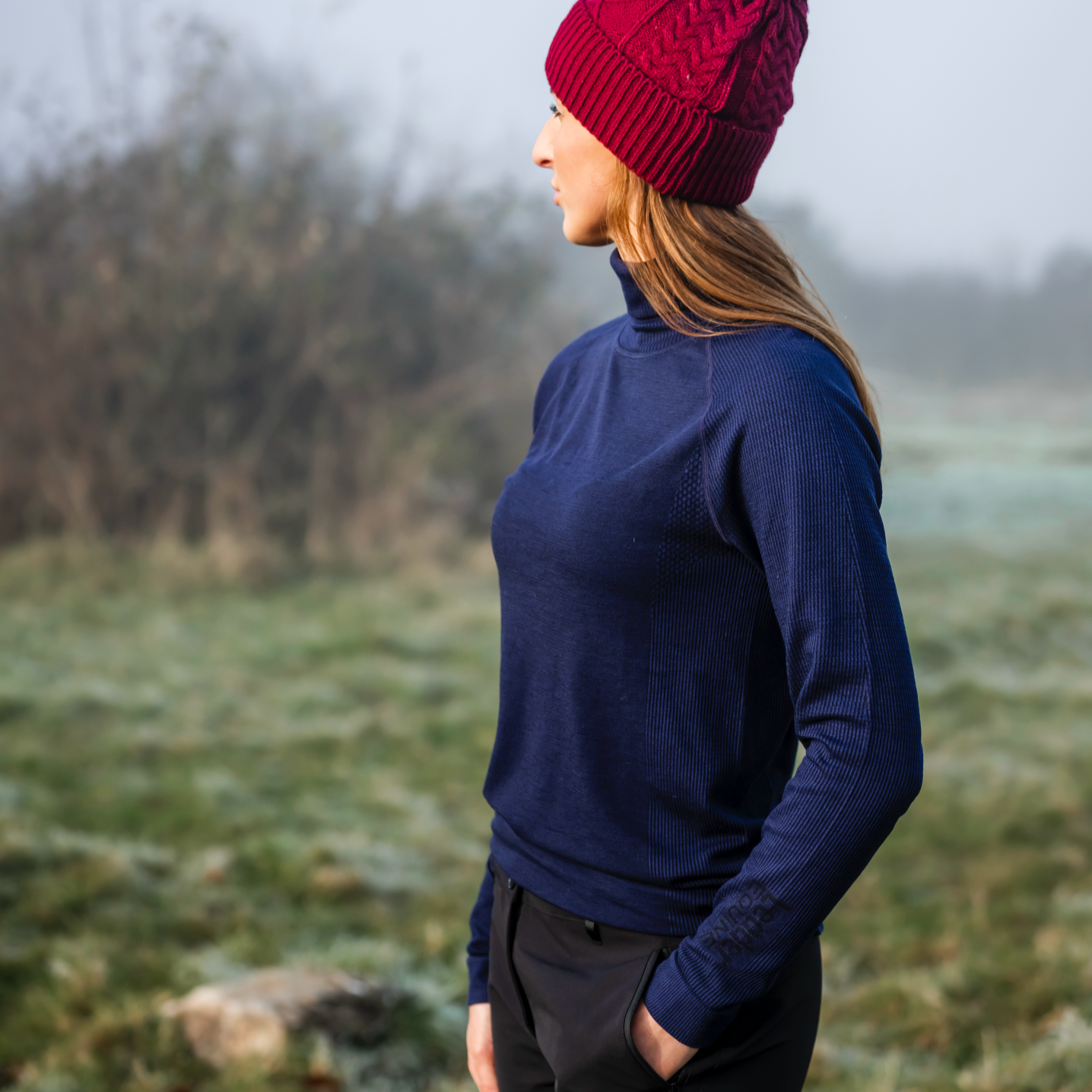 Leader Equine Equitation Merino Blend Long Sleeve Top