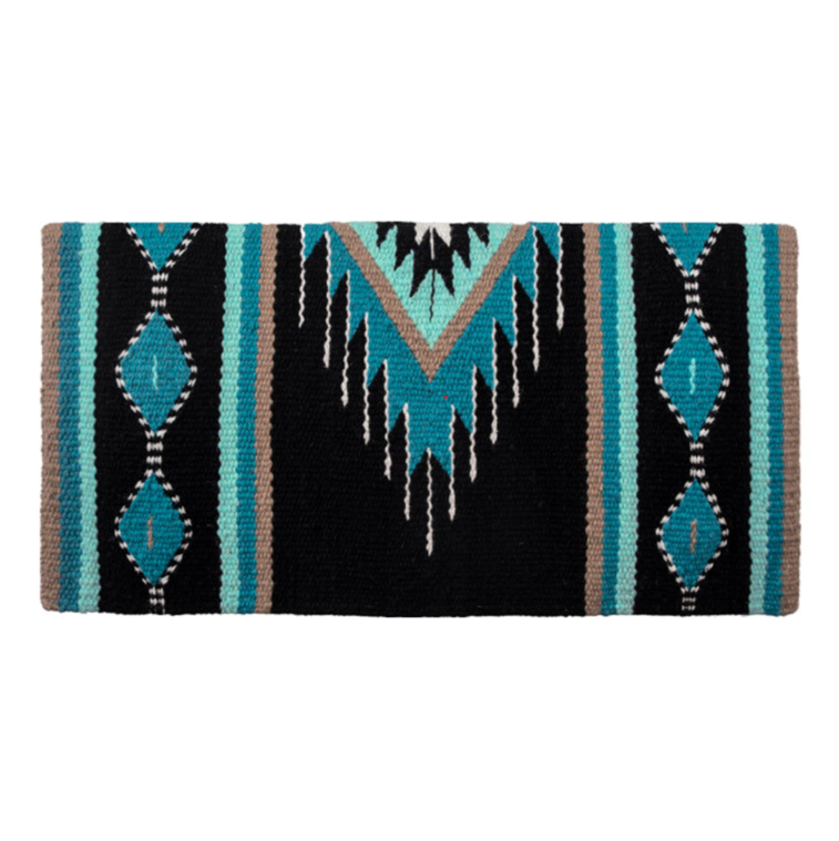 Ezy Ride Del Rio Wool Blanket - Turquoise/Black