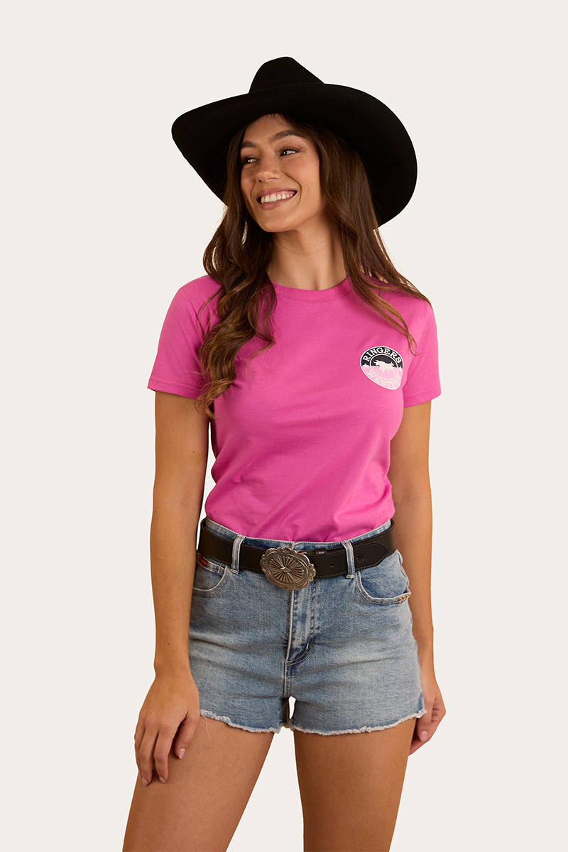 Ringers Western
Signature Bull Womens Classic Fit T-Shirt - Candy / Split