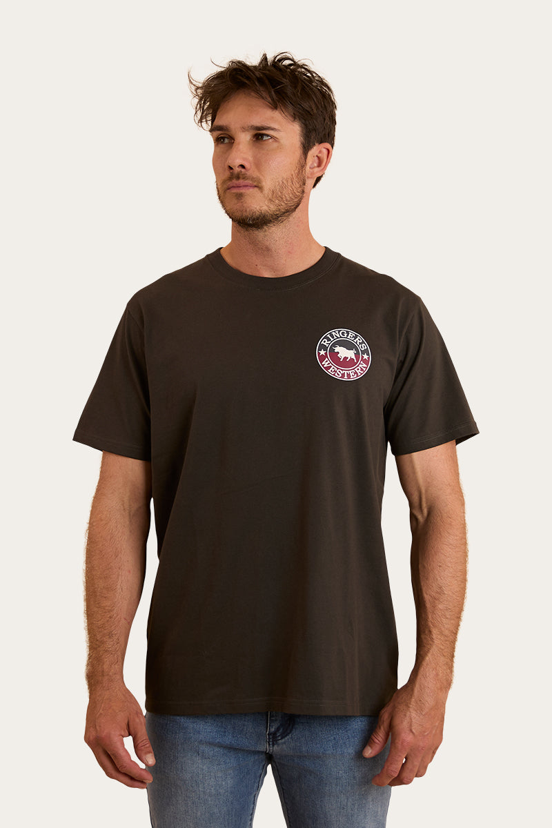 Ringers Western
Signature Bull Mens Loose T-Shirt - Charcoal / Split