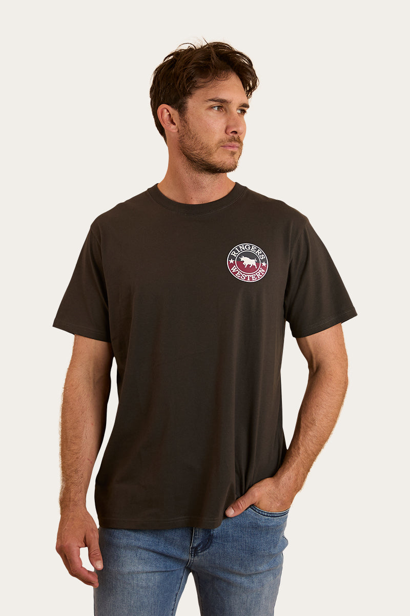 Ringers Western
Signature Bull Mens Loose T-Shirt - Charcoal / Split