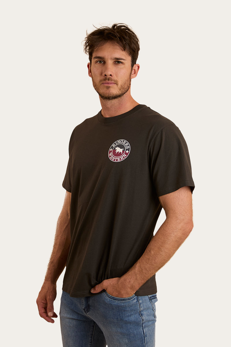 Ringers Western
Signature Bull Mens Loose T-Shirt - Charcoal / Split