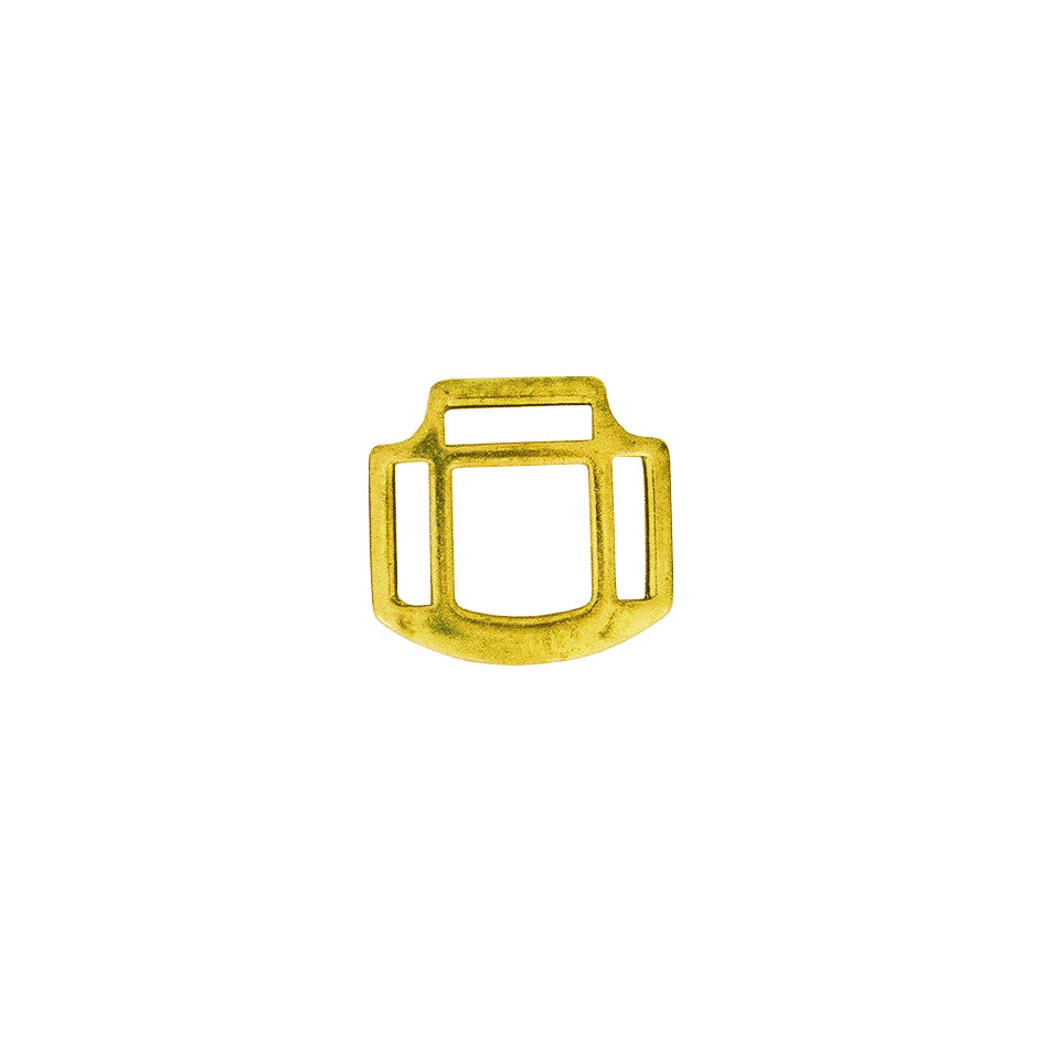 Solid Brass 3 Loop Halter Square