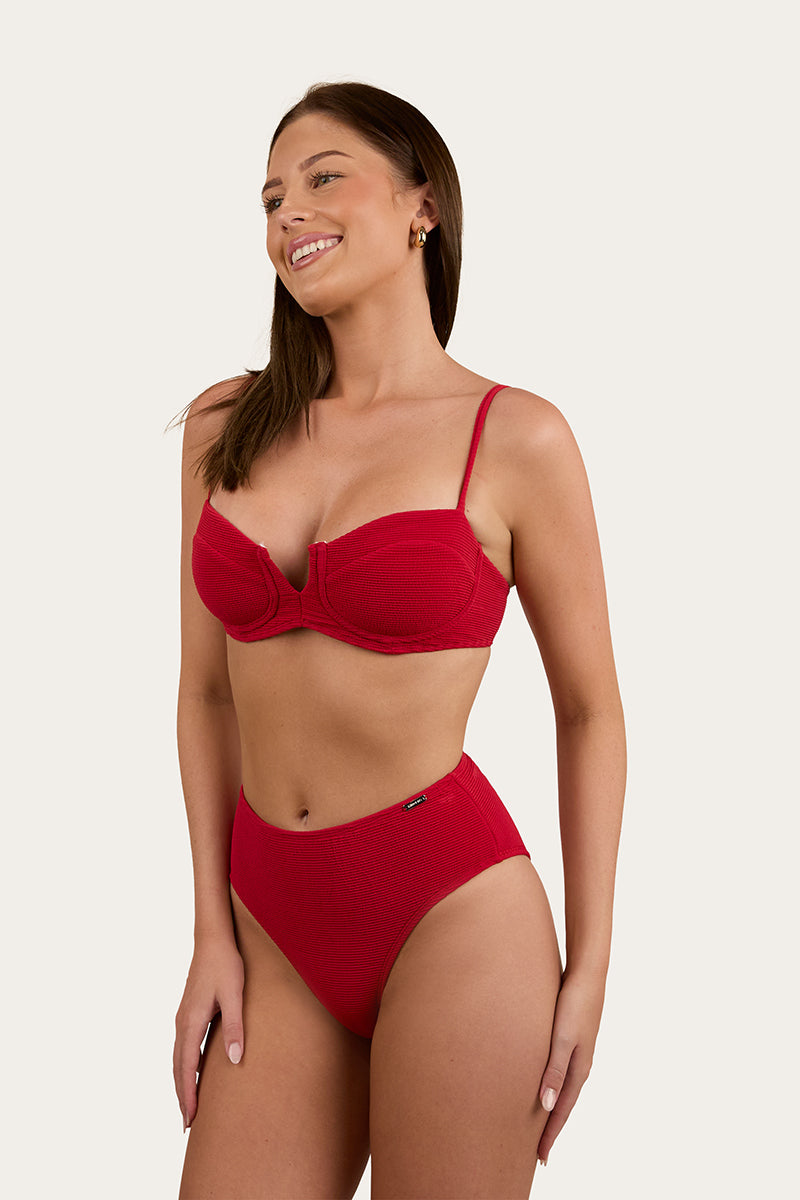 Ringers Western Country Sunset Textured High Waist Bikini Bottom