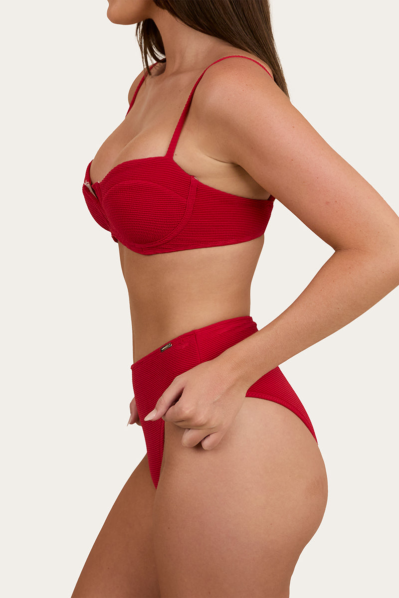 Ringers Western Country Sunset Textured High Waist Bikini Bottom