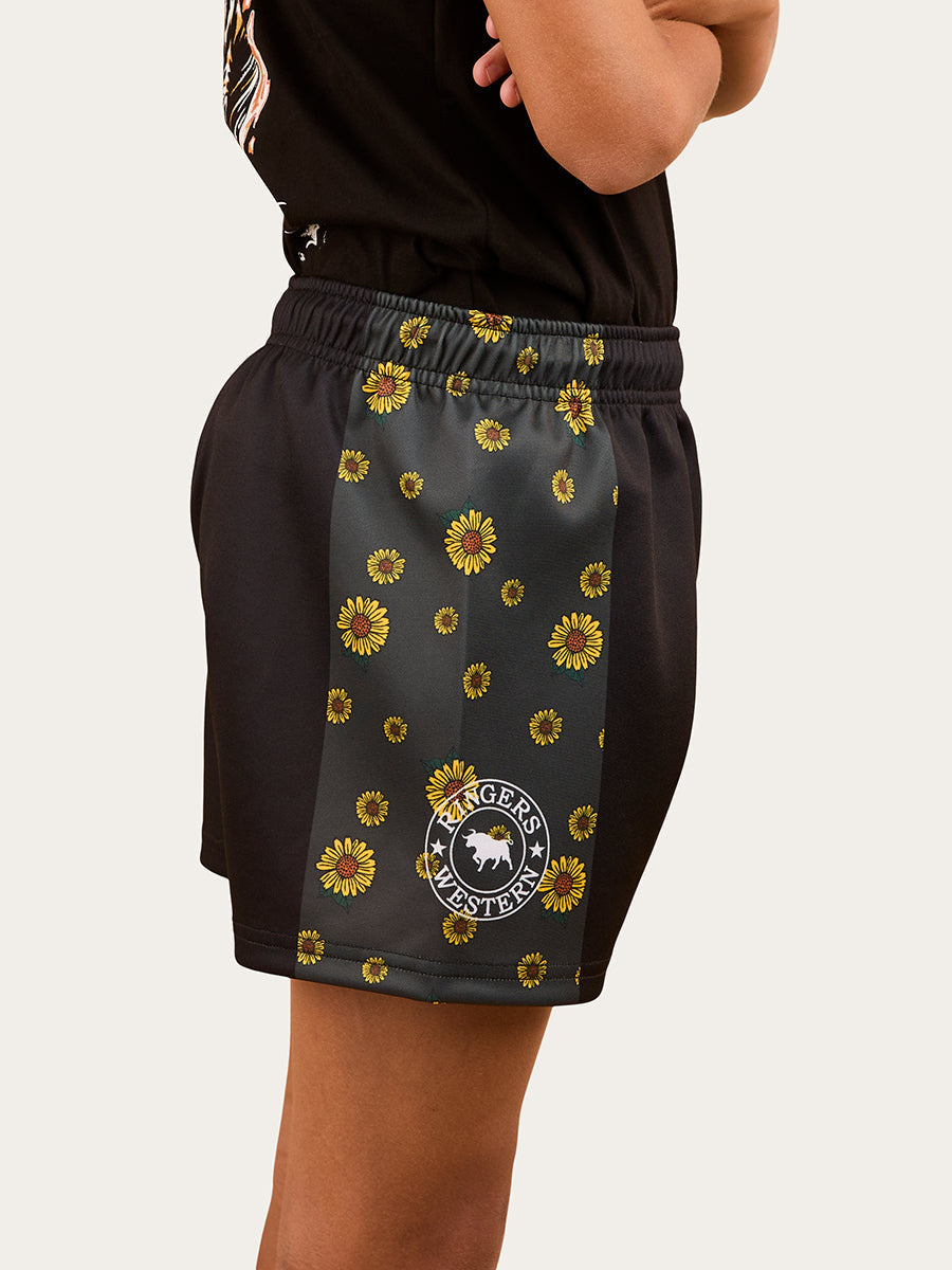 Ringers Western Sunflowers Kids Footy Short