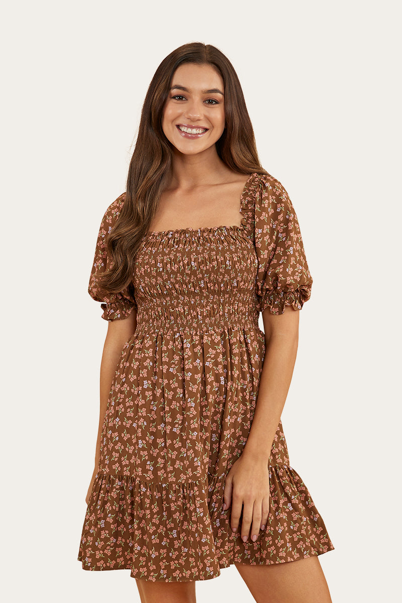 Ringers Western Tahlia Womens Shirred Mini Dress