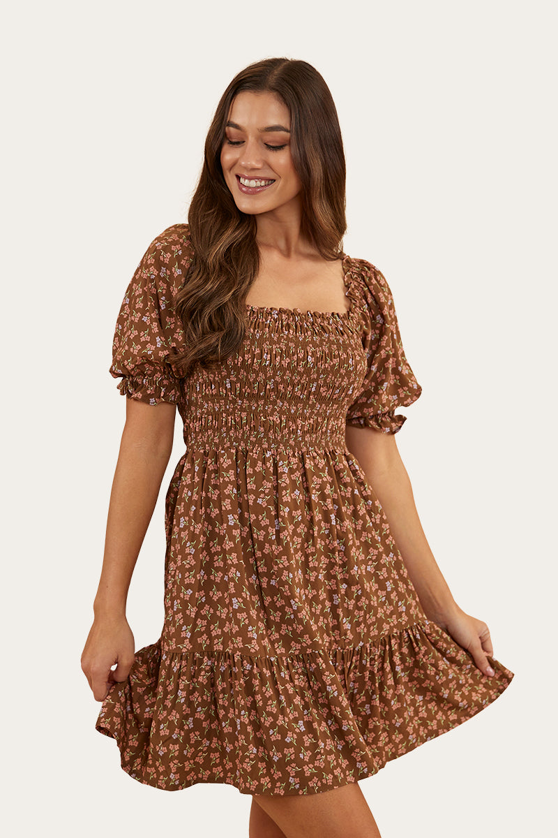 Ringers Western Tahlia Womens Shirred Mini Dress