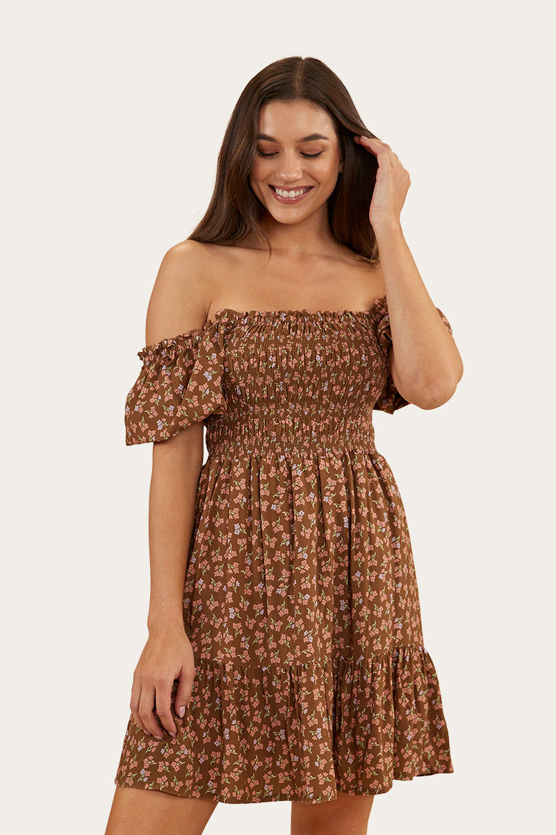 Ringers Western Tahlia Womens Shirred Mini Dress