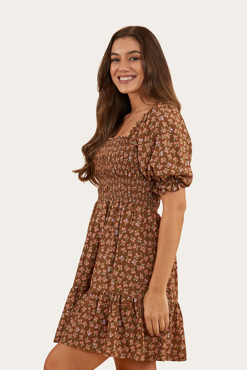 Ringers Western Tahlia Womens Shirred Mini Dress
