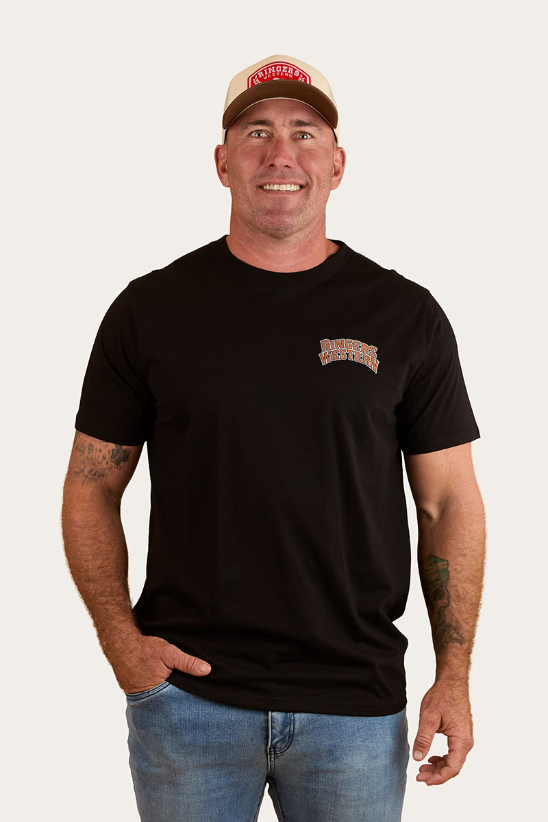 Ringers Western Do No Harm Take No Bull Mens Loose Fit T-Shirt