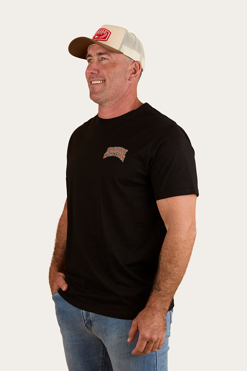Ringers Western Do No Harm Take No Bull Mens Loose Fit T-Shirt