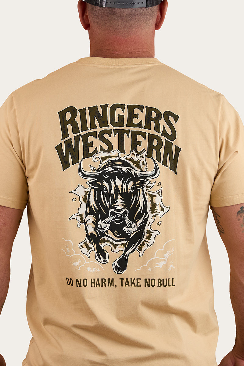 Ringers Western Do No Harm Take No Bull Mens Loose Fit T-Shirt