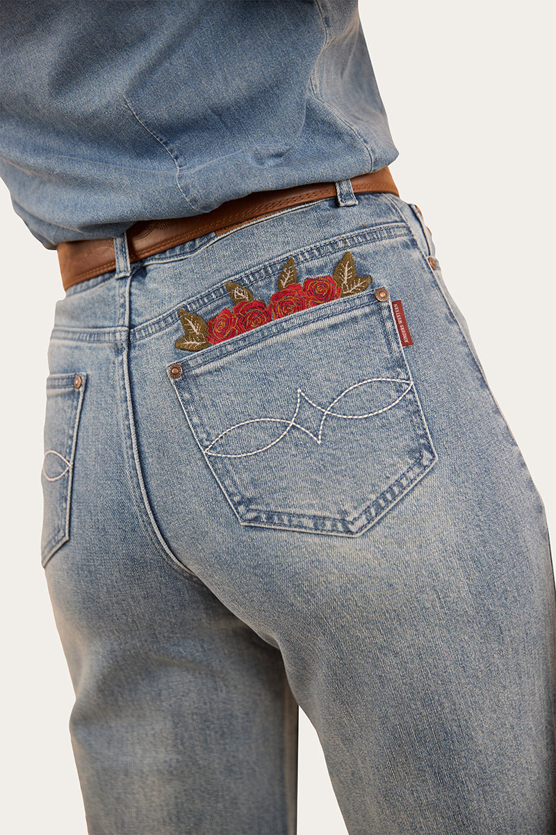 Ringers Western Visalia Rose Womens Wide Leg Jean