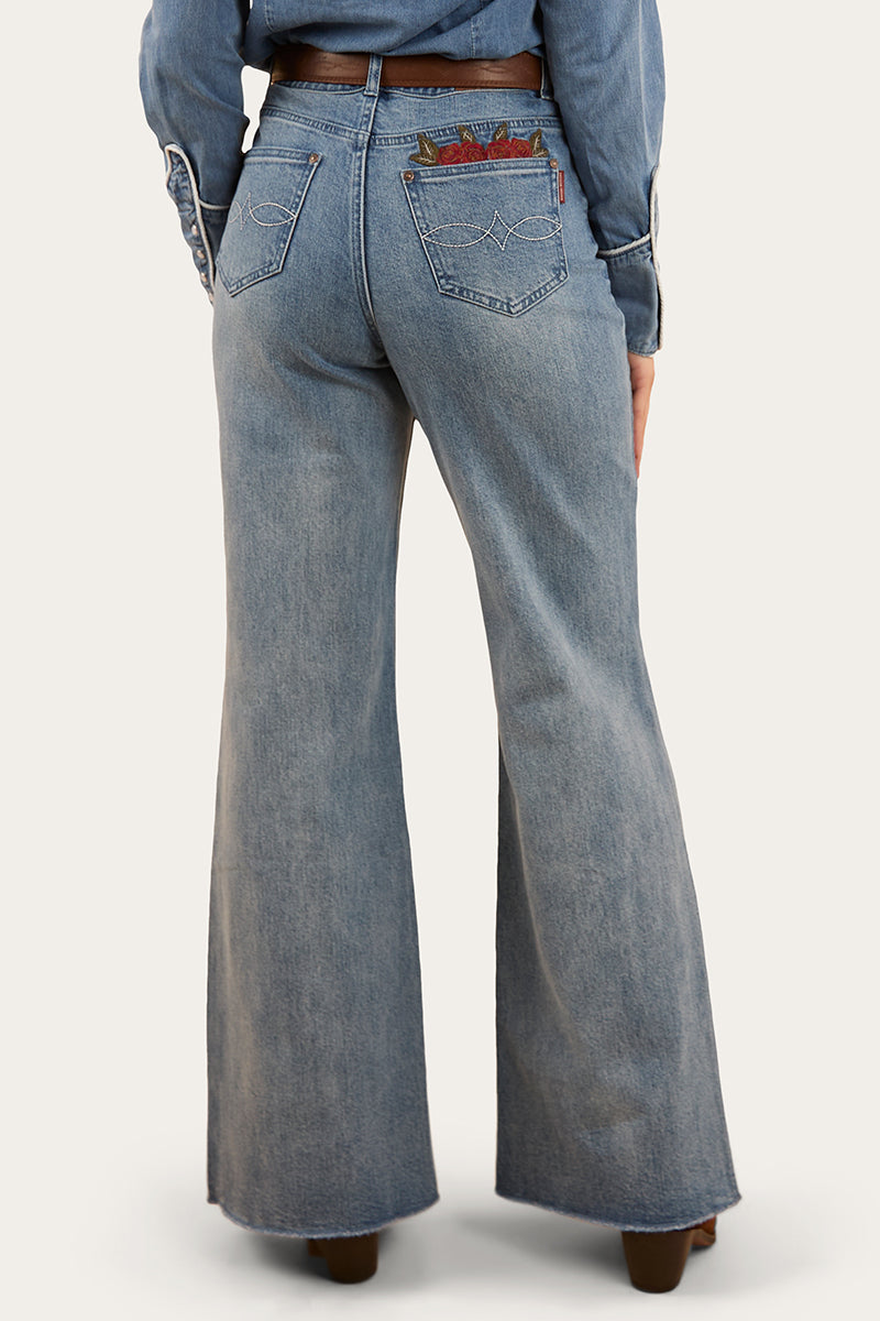 Ringers Western Visalia Rose Womens Wide Leg Jean