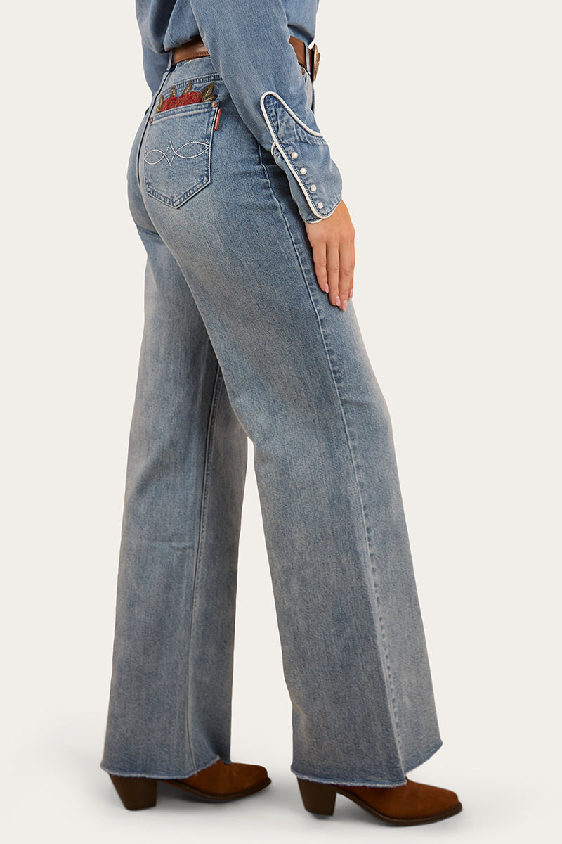 Ringers Western Visalia Rose Womens Wide Leg Jean