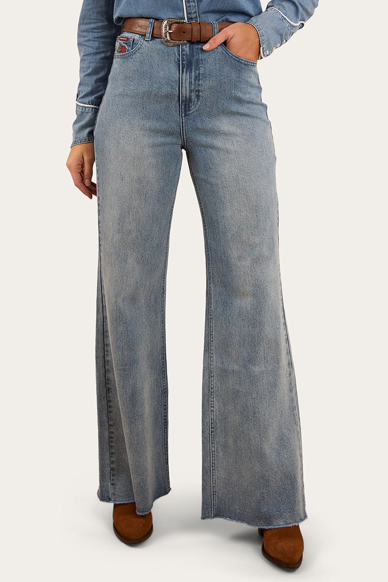Ringers Western Visalia Rose Womens Wide Leg Jean