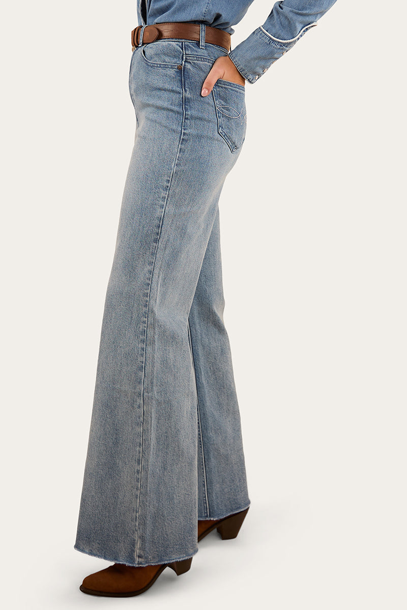 Ringers Western Visalia Rose Womens Wide Leg Jean